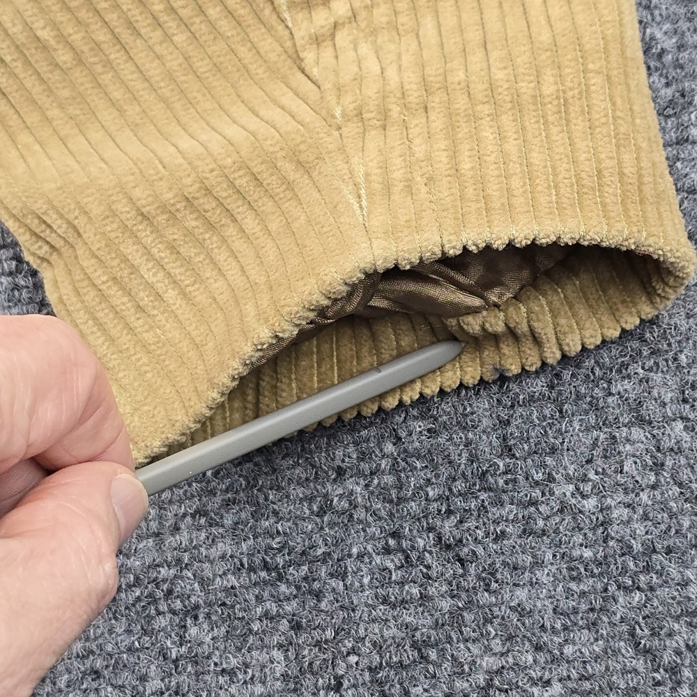 Vintage 2004 GAP Women's Corduroy Peacoat Jacket XL Tan Double-Breasted - Picture 13 of 13